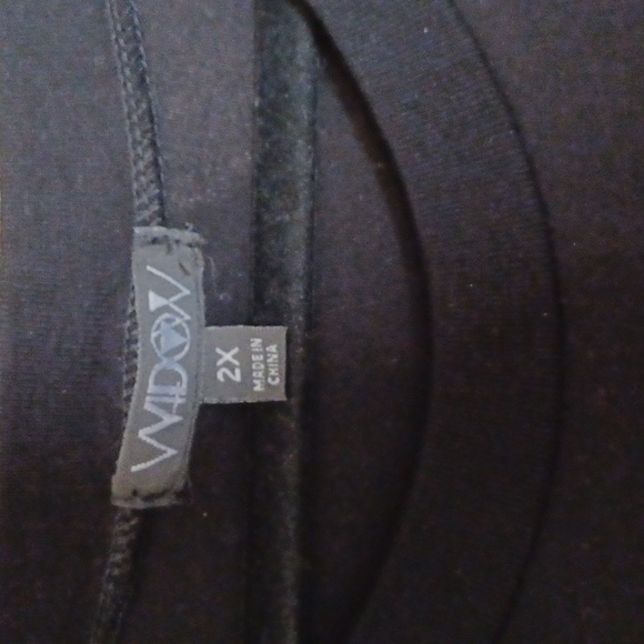 UC 2x WIDOW black short sleeve tshirt with a NUN HEAD IN HAND "FU## ED" ON CHEST - Picture 3 of 10